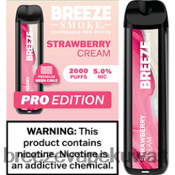 2VVBXT13 Breeze Pro 2000 نفث Breeze vape Kuwait - كريمة الفراولة